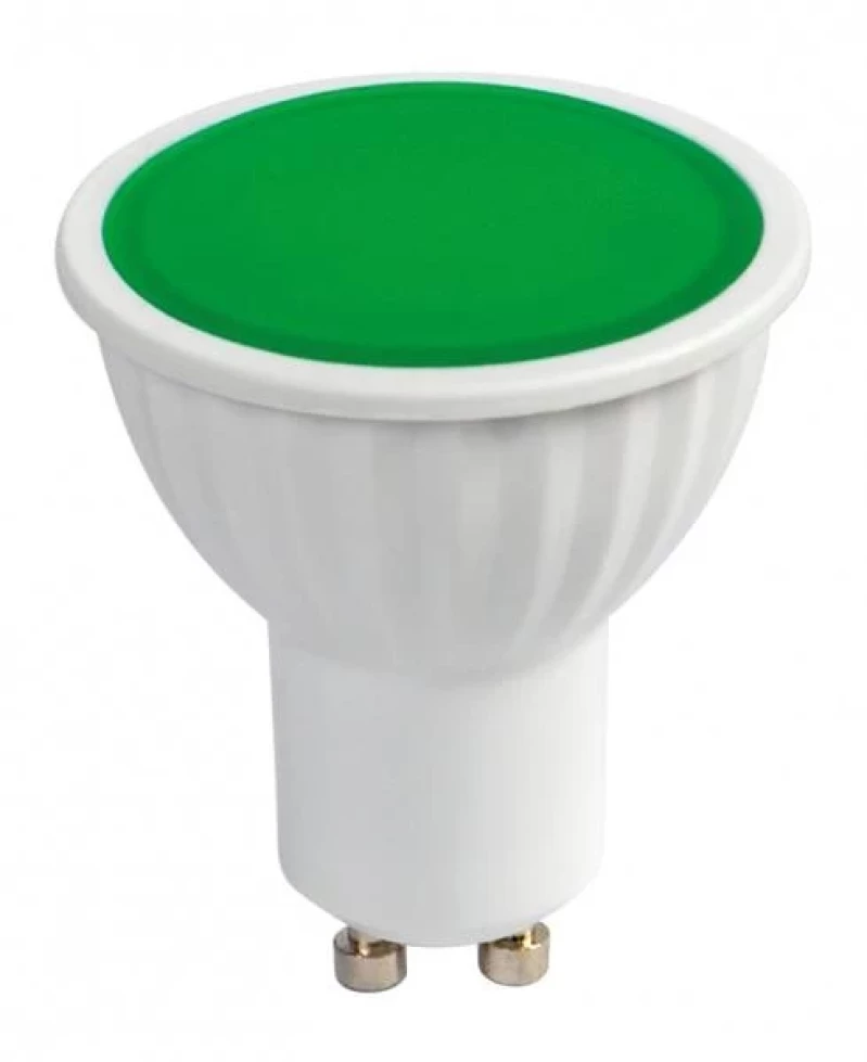 LED ЛУНИЧКА 5W, GU10, 220V-240V AC, ЗЕЛЕНА СВЕТЛИНА, SMD2835