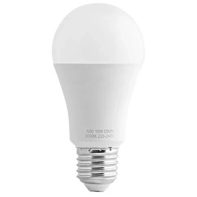 LED лампа крушка димираща, 10W, E27, 4200K, 220-240V AC, неутрална светлина