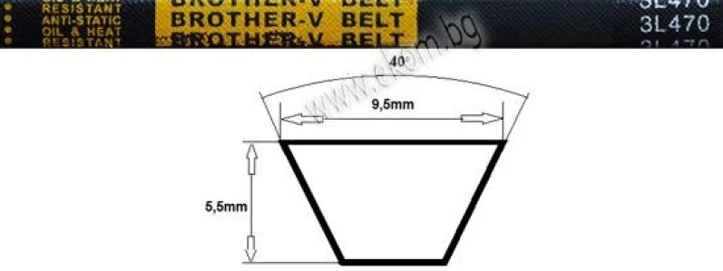 116LG40A Ремък 3L 470