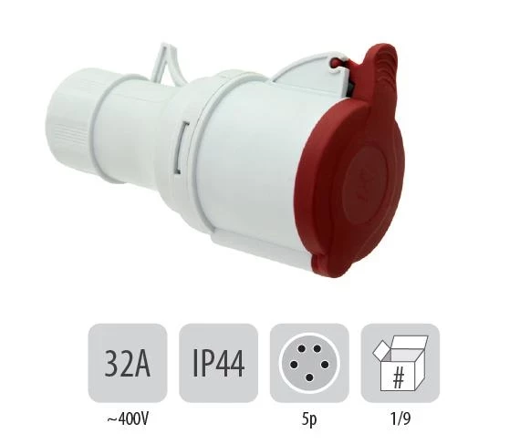 803PB10 Подвижен контакт IP44 32A 5P