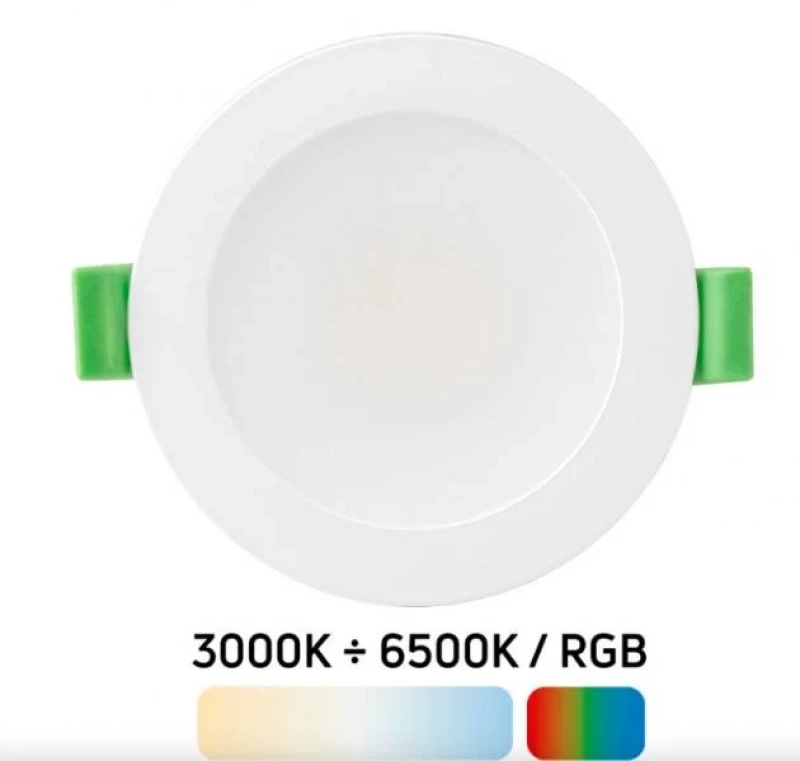 LED Smart димираща луна за вграждане, Bluetooth, 6W, 3000К-6500К/RGB, 220-240V AC, IP44