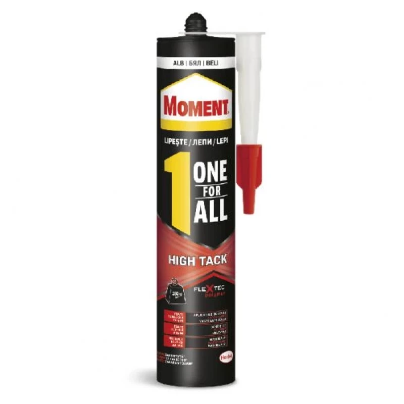 917HK20 Moment OneForAll High Tack монт. лепило Flextec бяло 440 гр.