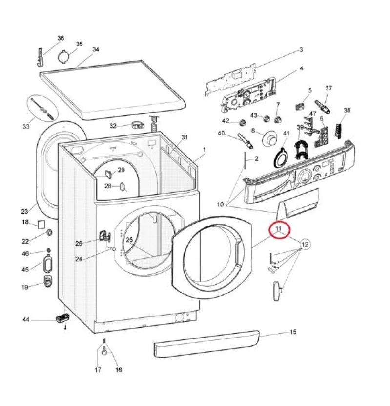 Люк к-кт 262255 - HOTPOINT ARISTON