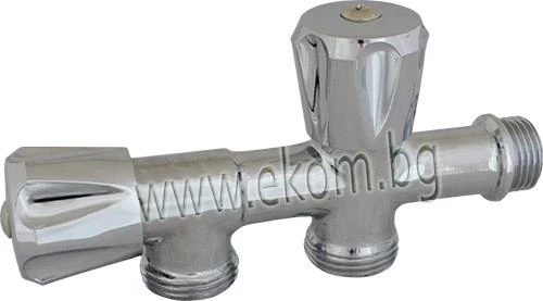 104TM07 Трипътен кран 1/2"x3/4"x3/4"
