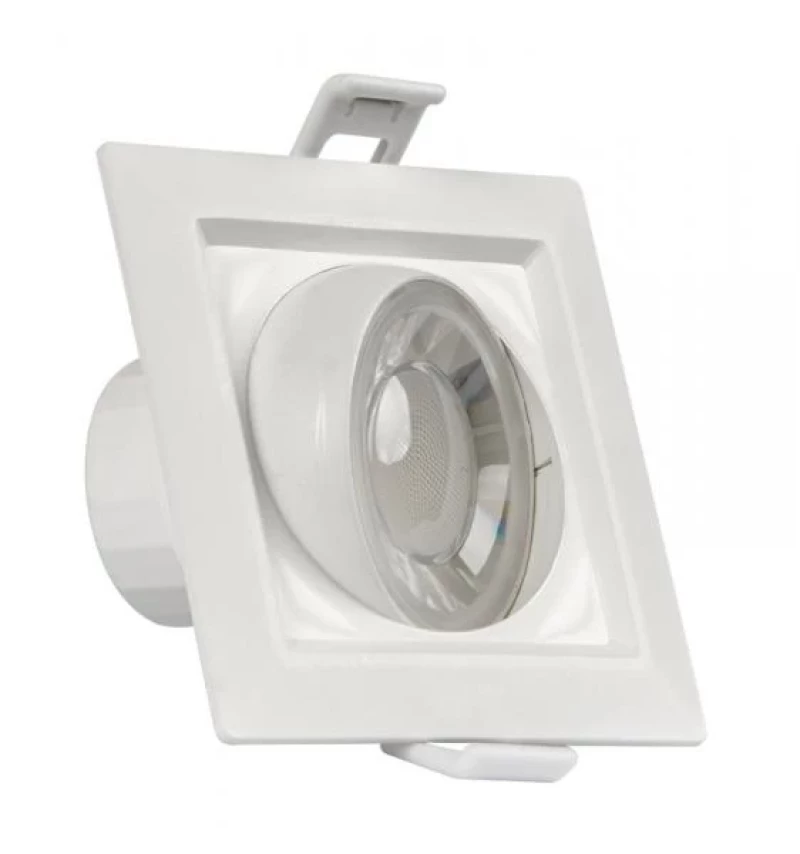 LED ЛУНА ЗА ВГРАЖДАНЕ ПОДВИЖНА КВАДРАТ 8W, 4200K, 220V, НЕУТРАЛНА СВЕТЛИНА, SMD2835