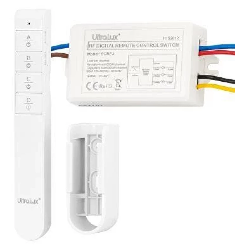 Триканален ключ с RF дистанционно управление 220V AC