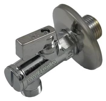 Сферичен кран с филтър 1/2"x3/8" ъглов