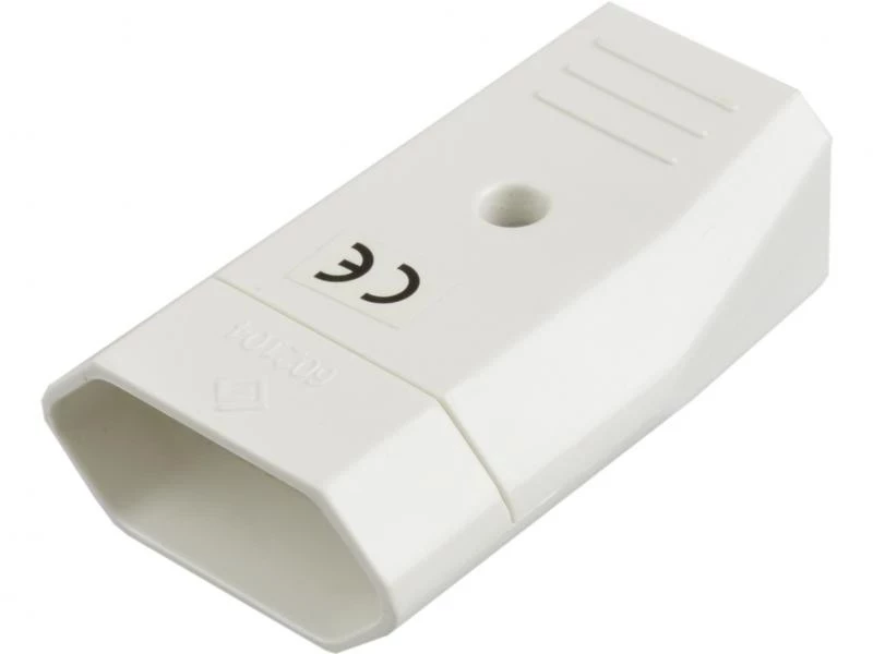 803PB04 Контакт плосък бял IP44