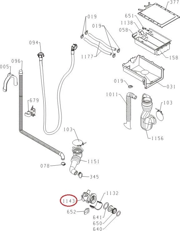 143GR12 Филтърна кутия-GORENJE