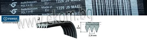 116ID00 Ремък 1226мм J5 MAEL гумен