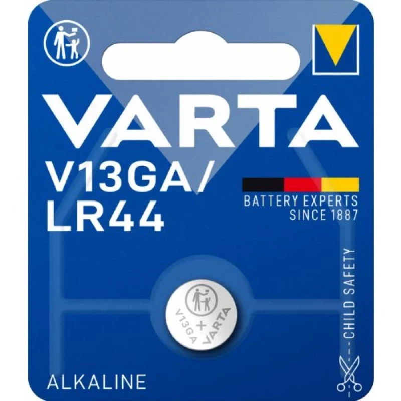 902VR28 Алкална батерия Varta V 13 GA Electronics Alkaline LR44 1.5V