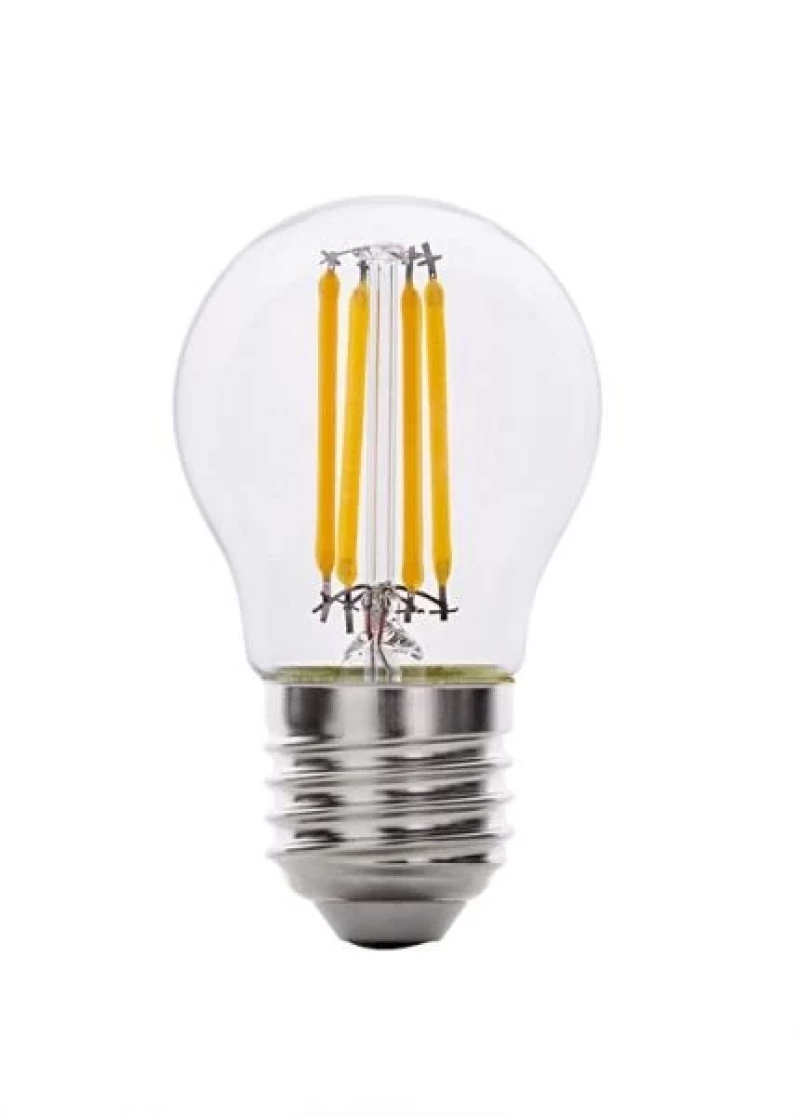 LED filament лампа топка, димираща, 4W, E27, 4200K, 220-240V AC, неутрална светлина