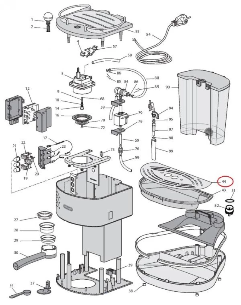 Метална решетка DE LONGHI