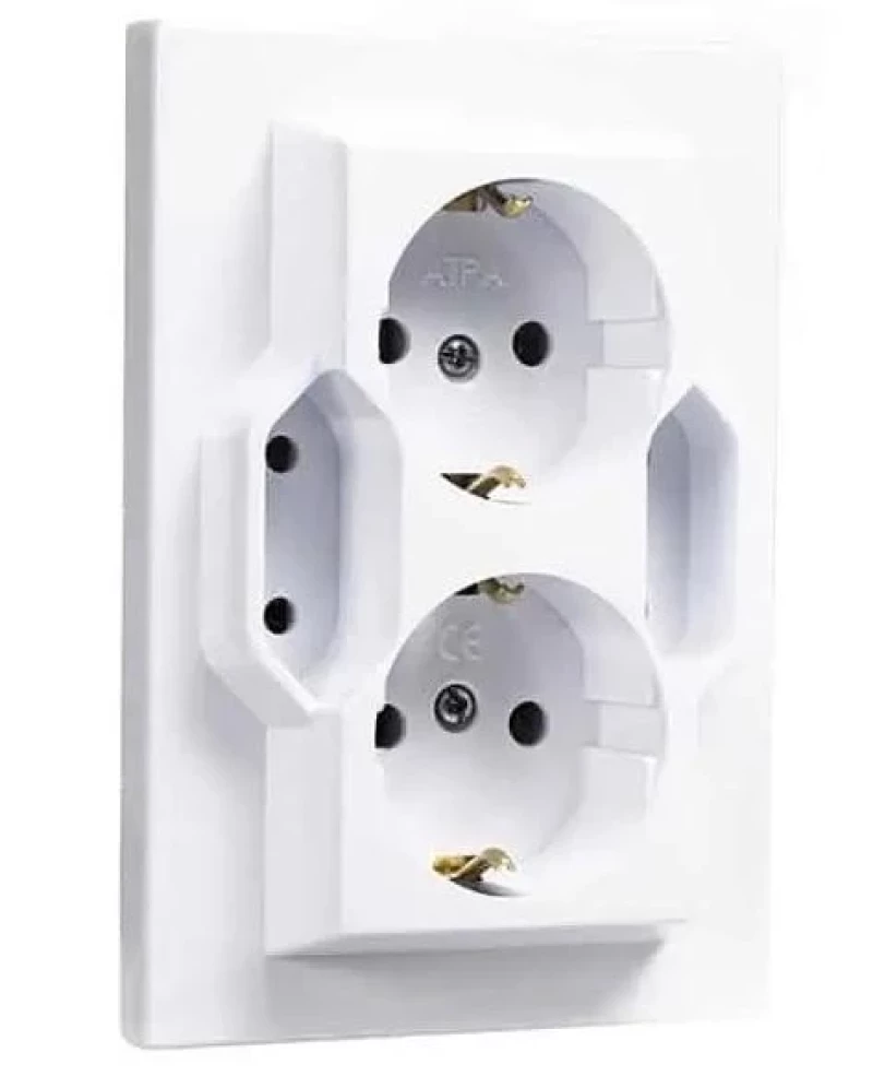 803АТ27 Контакт четворен Каре 3 Бял 16А,250V 5403