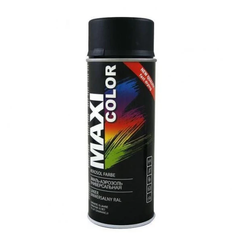 903MR11 Акрилен спрей 400 ml RAL 9005 мат черно MAXI COLOR