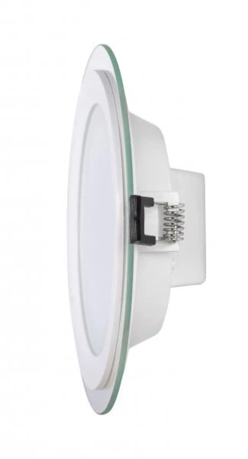 LED стъклен панел за вграждане, кръг, 12W, 4200K, 220-240V AC, IP44