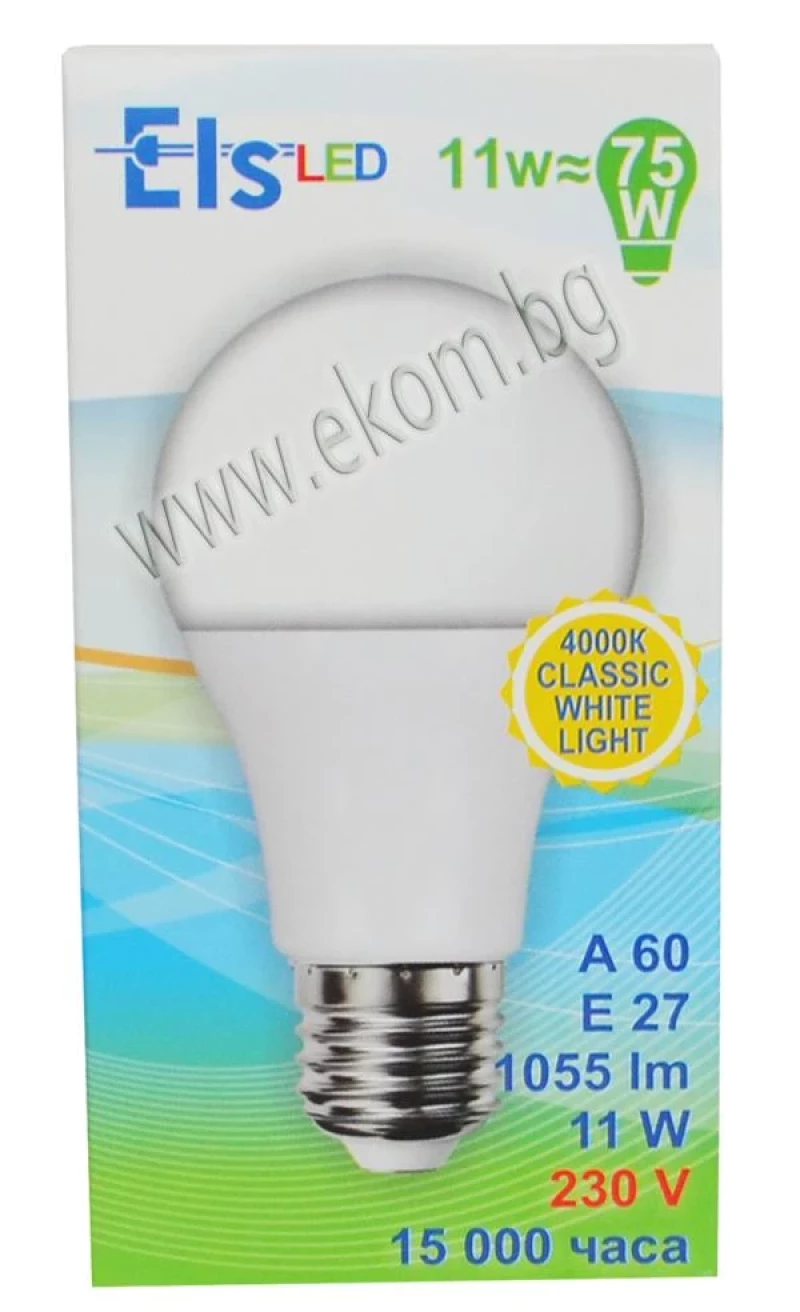 Крушка A60 LED E27 11W 230V 1055LM 4000K BR