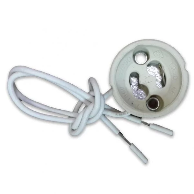806VT00 Порцеланова Фасунга Бяла Gu10 PFGU10W