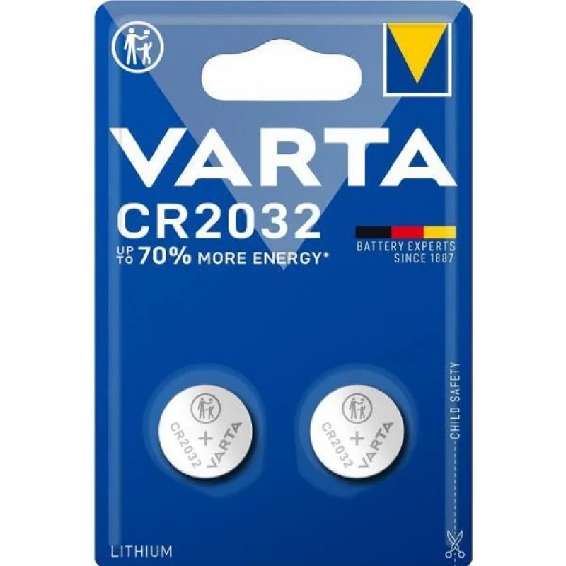 902VR34 Литиеви батерии Varta CR 2032 Electronics Lithium 3V 2 бр.