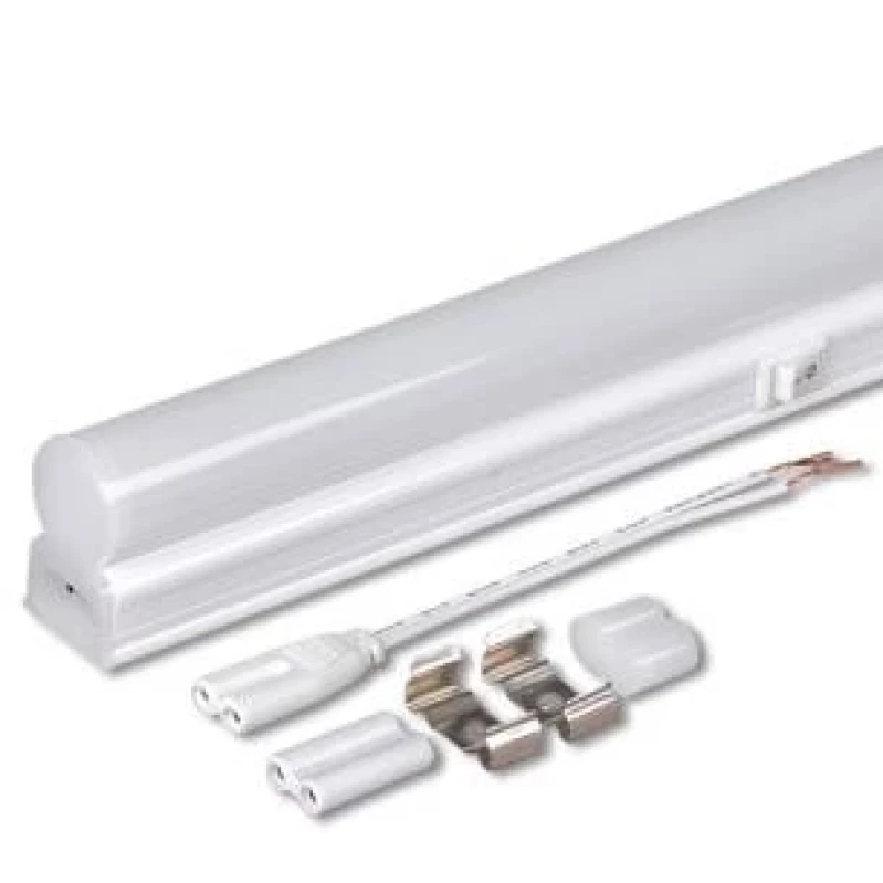 LED линейно осветително тяло Т5 с ключ, 4W, 4200К, 220-2240V AC, IP20, неутрална светлина