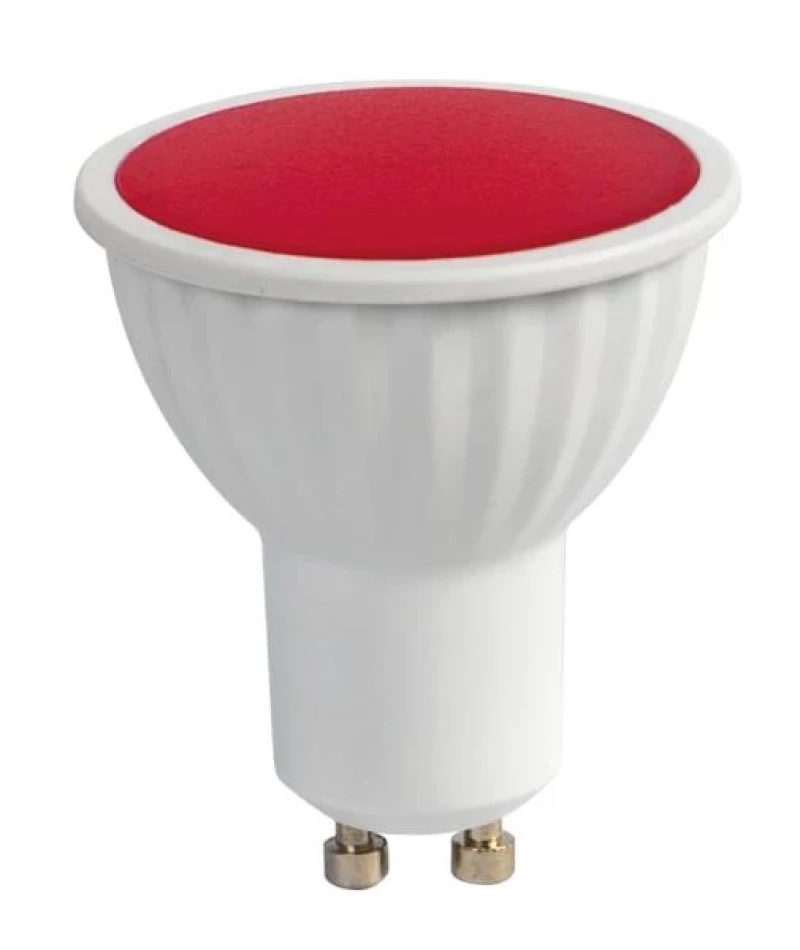 LED ЛУНИЧКА 5W, GU10, 220V-240V AC, ЧЕРВЕНА СВЕТЛИНА, SMD2835