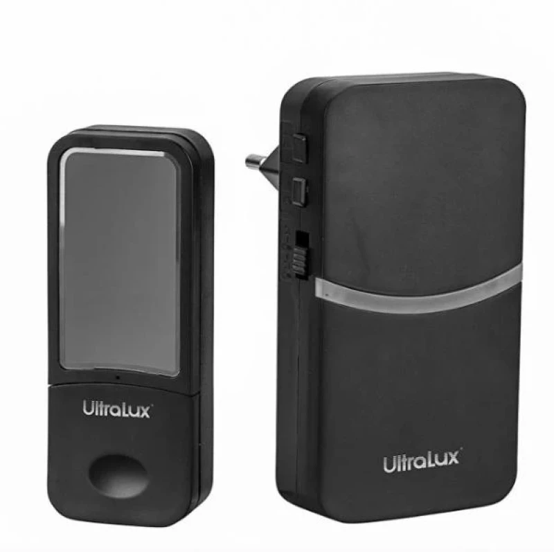 RF безжичен кинетичен звънец, IP44, черен