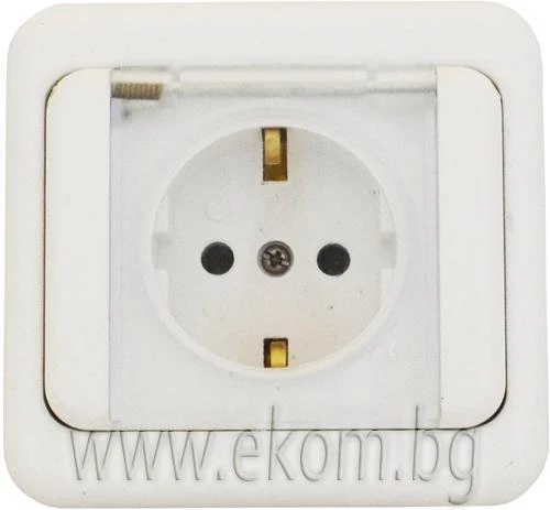 803НК08 Контакт Роял бял IP 44 скрит монтаж