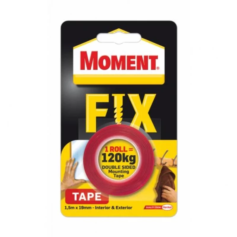 917HK14 Moment Fix двойнолепяща монтажна лента 120 кг / 1.5м x 19мм