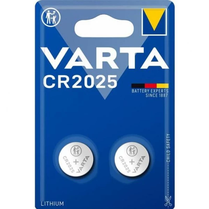 902VR33 Литиеви батерии Varta CR 2025 Electronics Lithium 3V 2 бр.