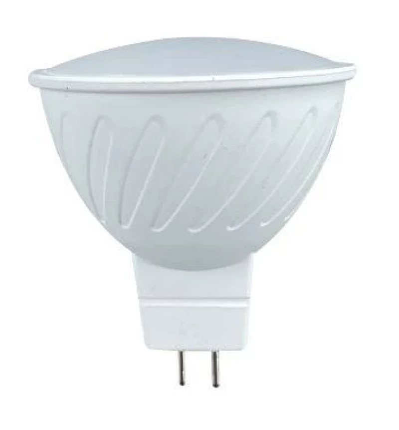 LED лампа луничка 6W, MR16, 3000K, 12V DC, топла светлина