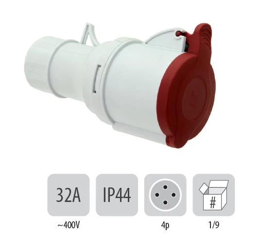 803PB09 Подвижен контакт IP44 32A 4P