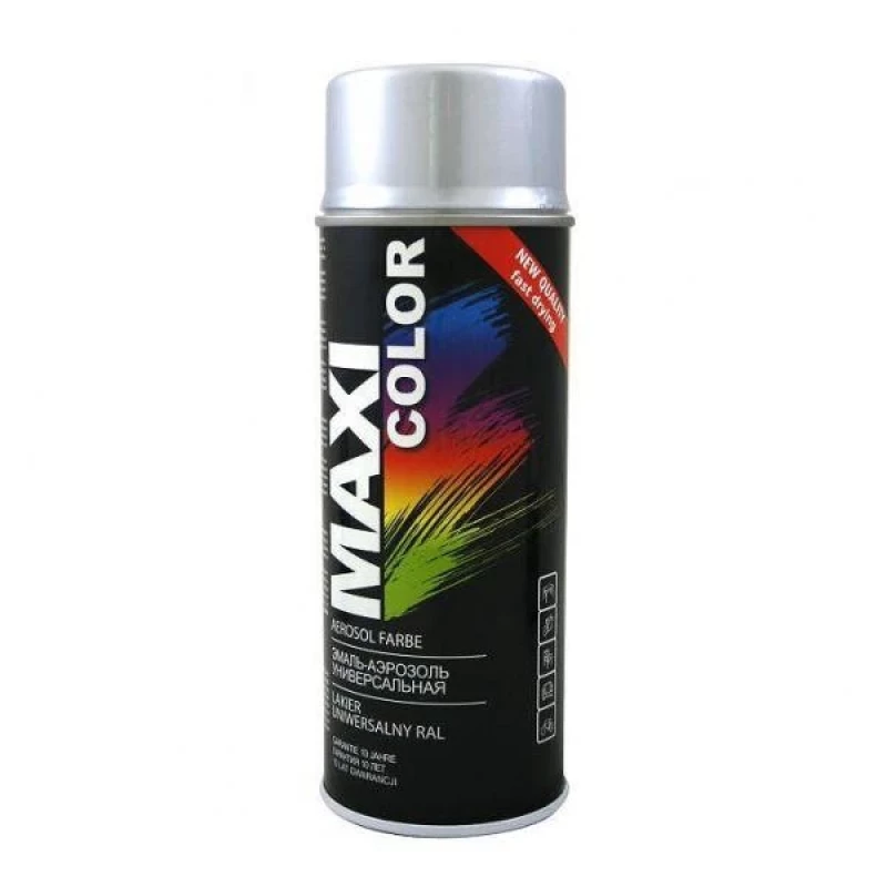 903MR12 Акрилен спрей 400 ml RAL 9006 гланц сребристо MAXI COLOR