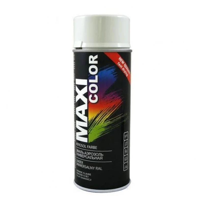 903MR09 Акрилен спрей 400 ml RAL 9003 гланц сигнално бяло MAXI COLOR