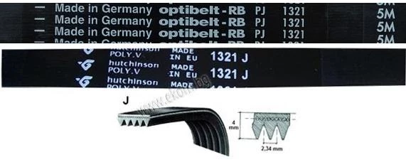 116LG106 Ремък 1321мм J6 гумен