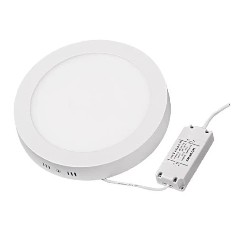 LED ПАНЕЛ ЗА ВЪНШЕН МОНТАЖ, КРЪГ, 12W, 4200K, 220V, НЕУТРАЛНА СВЕТЛИНА, SMD2835