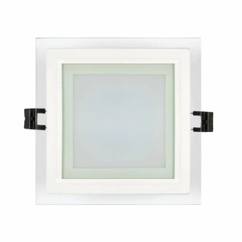 LED СТЪКЛЕН ПАНЕЛ ЗА ВГРАЖДАНЕ, КВАДРАТ, 18W, 4200K, 220V AC, НЕУТРАЛНА СВЕТЛИНА, IP44, SMD2835