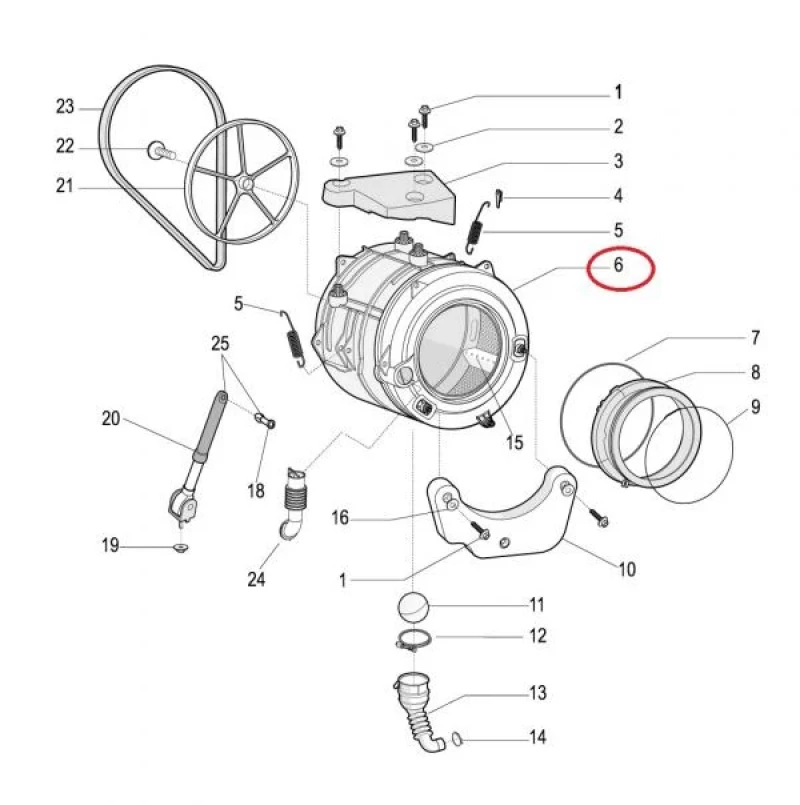 Казан к-кт 381638 - INDESIT