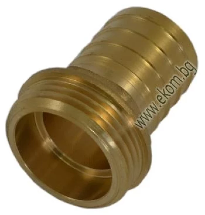 100GN00 Накрайник за градински маркуч - месинг 1/2" MxФ13
