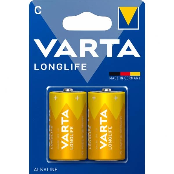 902VR26 Алкални батерии Varta Longlife C LR14 2 бр.