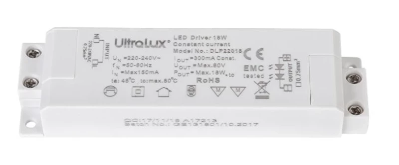 ДРАЙВЕР, НЕДИМИРАЩ ЗА LED ОСВЕТЛЕНИЕ, 18W/300MA DC