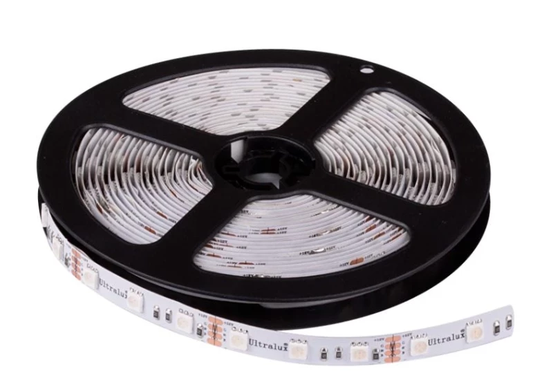 LED лента, 14.4W/m, RGB, 12V DC, SMD5050, 60 LEDs/m, IP65