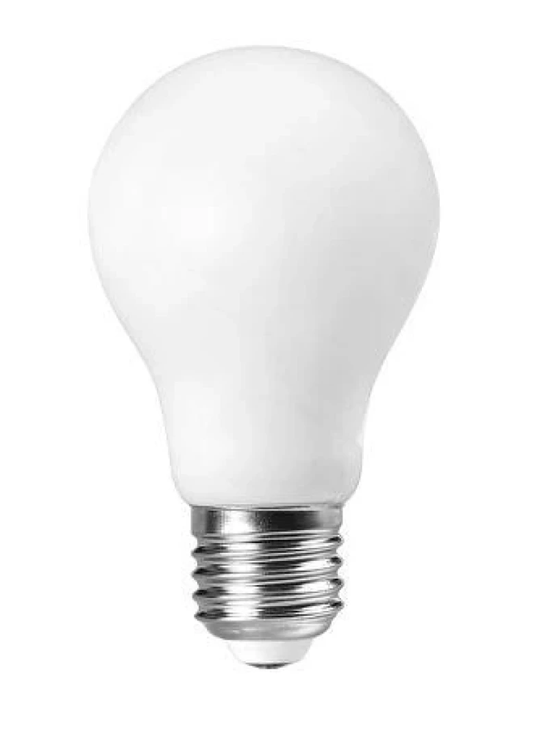 LED filament лампа крушка, 8W, E27, 2700K, 220-240V AC, топла светлина, опал