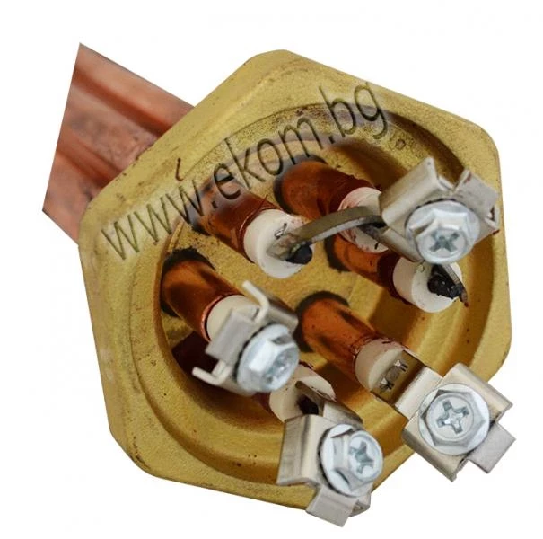 562BR13 Нагревател 3x1500W/230V Cu 1 1/2" L=600mm
