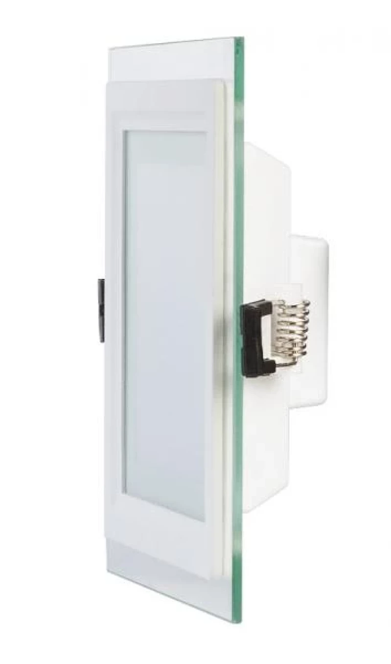 LED стъклен панел за вграждане, квадрат, 12W, 4200K, 220-240V AC, IP44