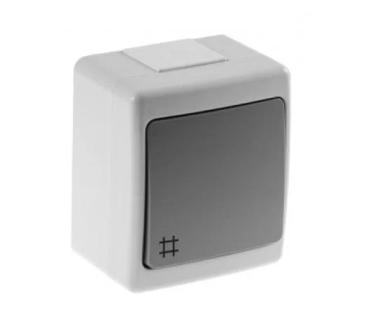 804PB06 Светлинен ключ BETA сх.7 ОМ сив IP44