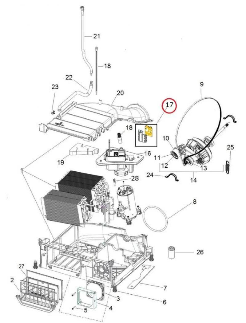 Сензор за ниво 628635 - INDESIT