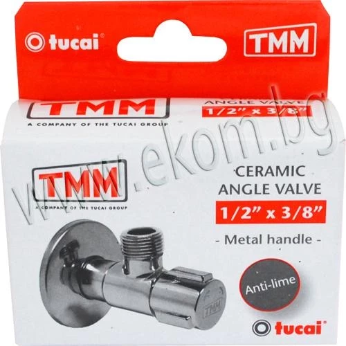 104TU01 Керамичен кран 1/2x3/8 0400005