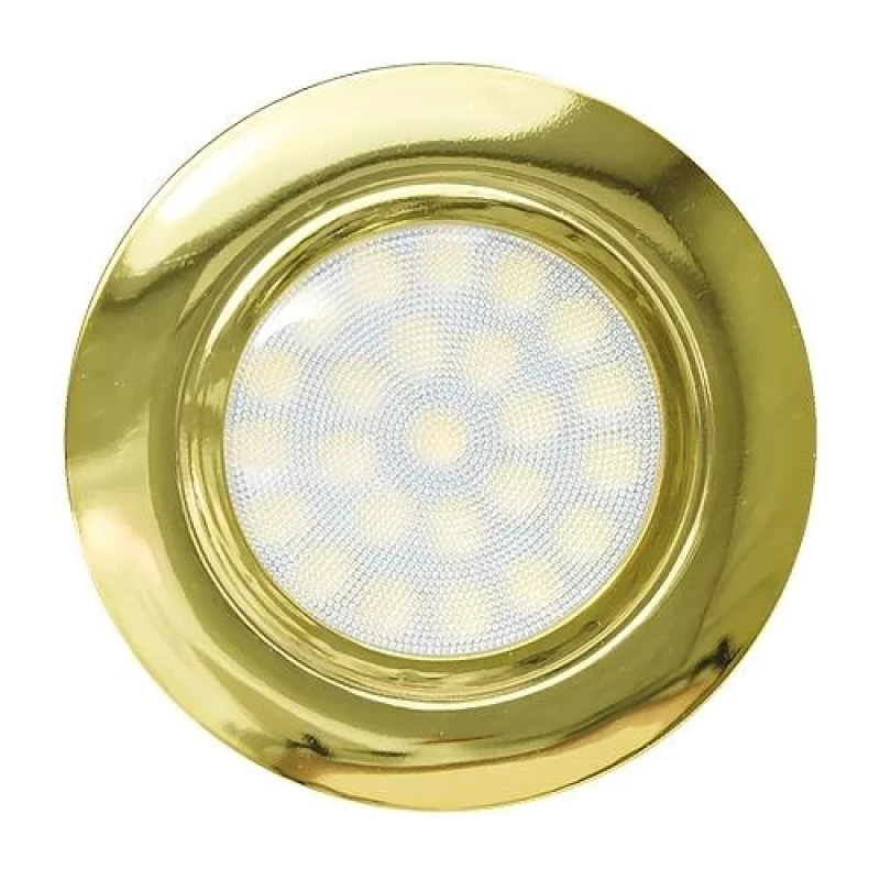 Мини LED луна за вграждане 4W, 4200K, 220-240V AC, IP44, злато