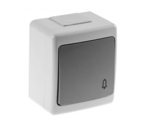 804PB07 Бутон звънчев BETA ОМ сив IP44