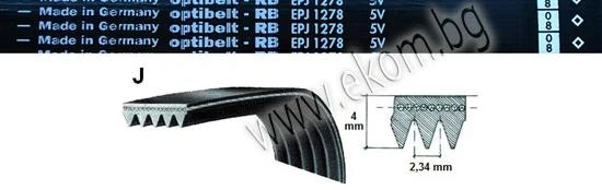 116GR05 Ремък 1278мм EPJ6